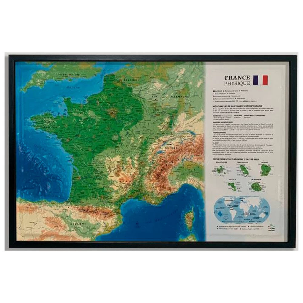 Carte 3D 3DMAP La France Physique 4 Carte 3D 3DMAP La France Physique – Image 2