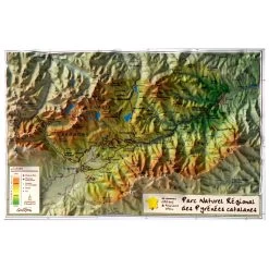 Carte 3D Geo Relief Les Pyrénées Catalanes