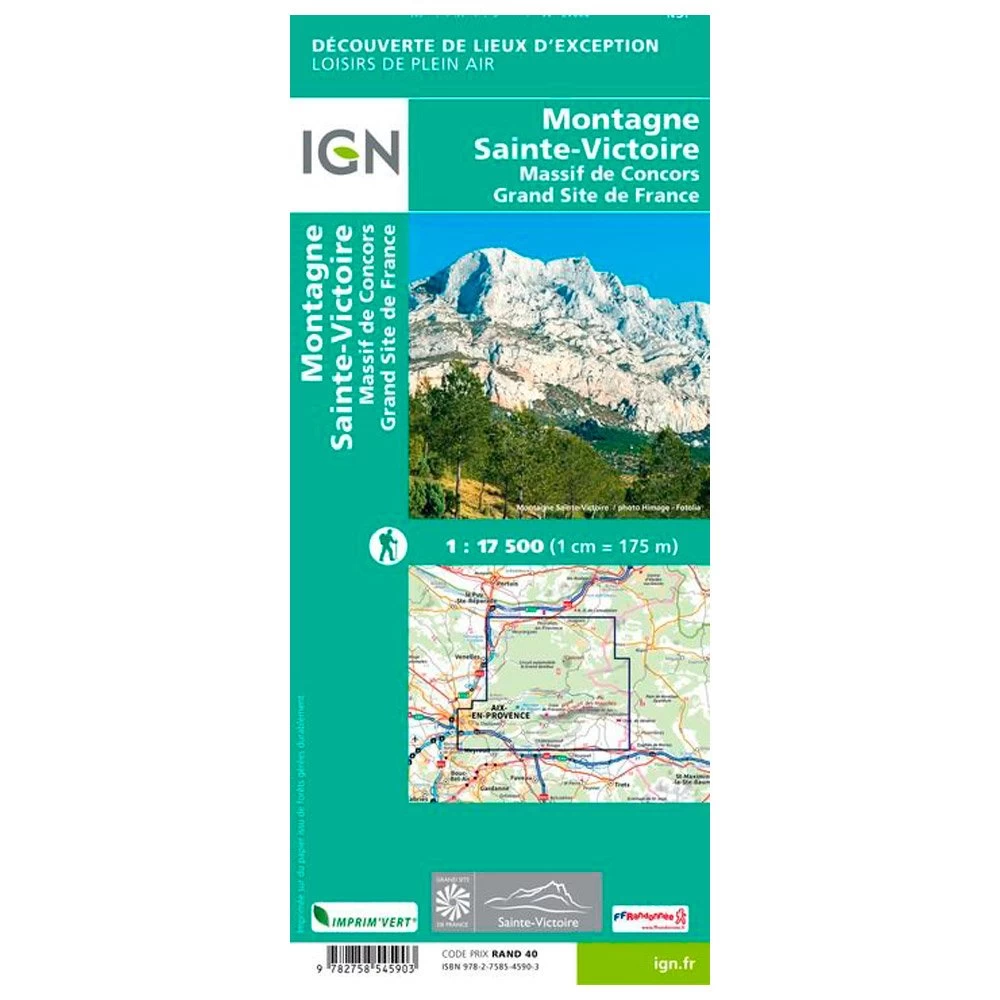 Carte IGN Montagne Sainte-Victoire 4 Carte IGN Montagne Sainte-Victoire – Image 2