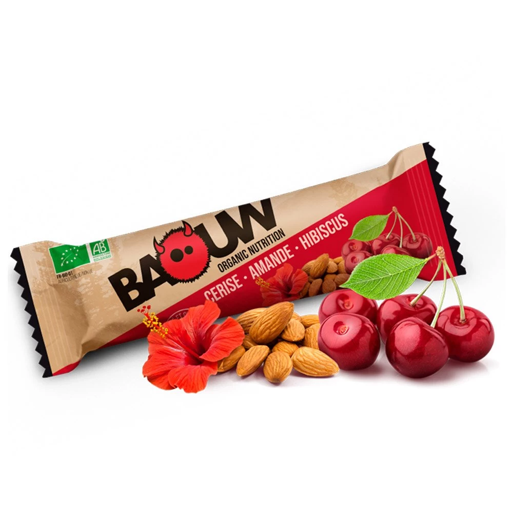 Barre Energétique Baouw Barres Energétiques Bio X3 Cerise - Amande - Hibiscus 3 Barre Energétique Baouw Barres Energétiques Bio X3 Cerise - Amande - Hibiscus