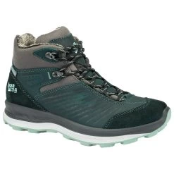 Chaussures De Randonnée Hanwag Bluestrait Mid Lady Es Petrol Mint