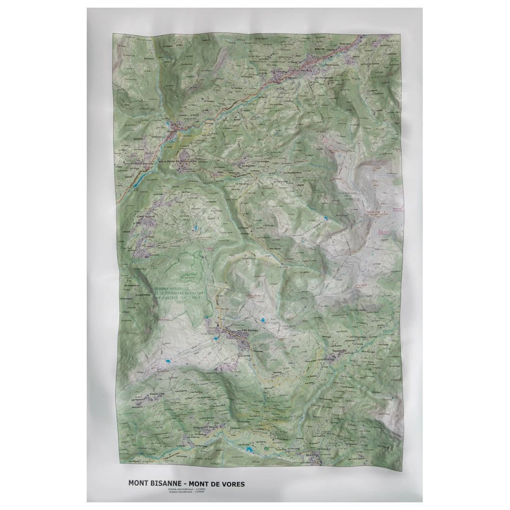 Carte 3D Deniveles Mont Bisanne & Mont De Vores (Summer) 3 Carte 3D Deniveles Mont Bisanne & Mont De Vores (Summer)