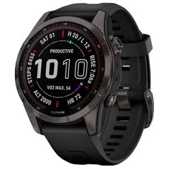 Montres GPS Garmin Fenix 7S Sapphire Solar Edition Carbon Gray Black