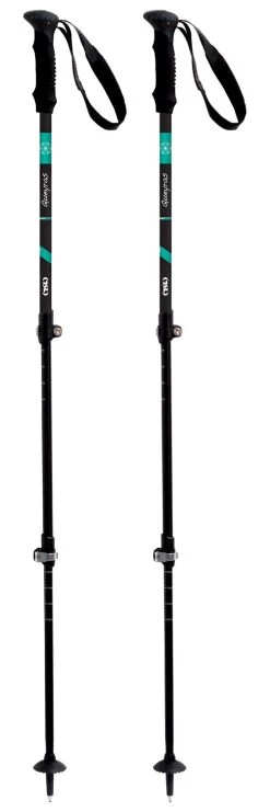 Bâton TSL Country Alu 3 Light Queyras 63-135cm Black Green