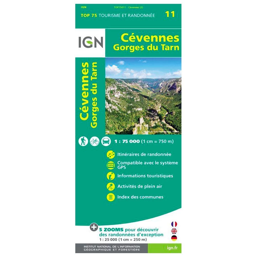 Carte IGN Cevennes Gorges Du Tarn 3 Carte IGN Cevennes Gorges Du Tarn