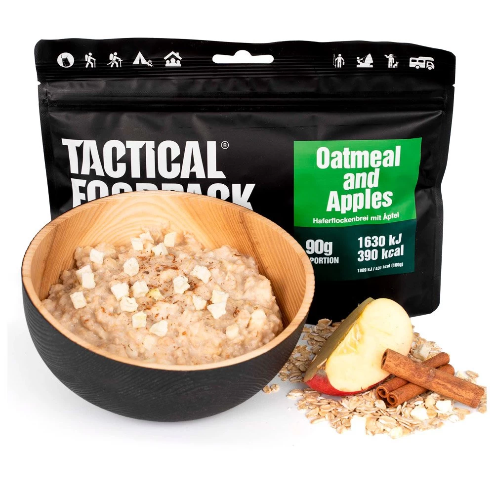 Repas Lyophilisé Tactical Foodpack Avoine Et Pommes 90g 4 Repas Lyophilisé Tactical Foodpack Avoine Et Pommes 90g – Image 2