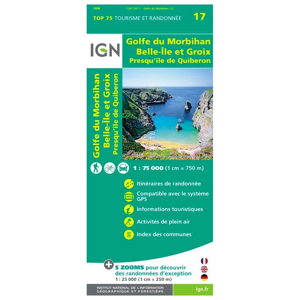 Carte IGN Golfe Du Morbihan Belle-Ile Et Groix Presqu'île De Quiberon 3 Carte IGN Golfe Du Morbihan Belle-Ile Et Groix Presqu'île De Quiberon