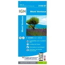 Carte IGN 3140ET Mont Ventoux