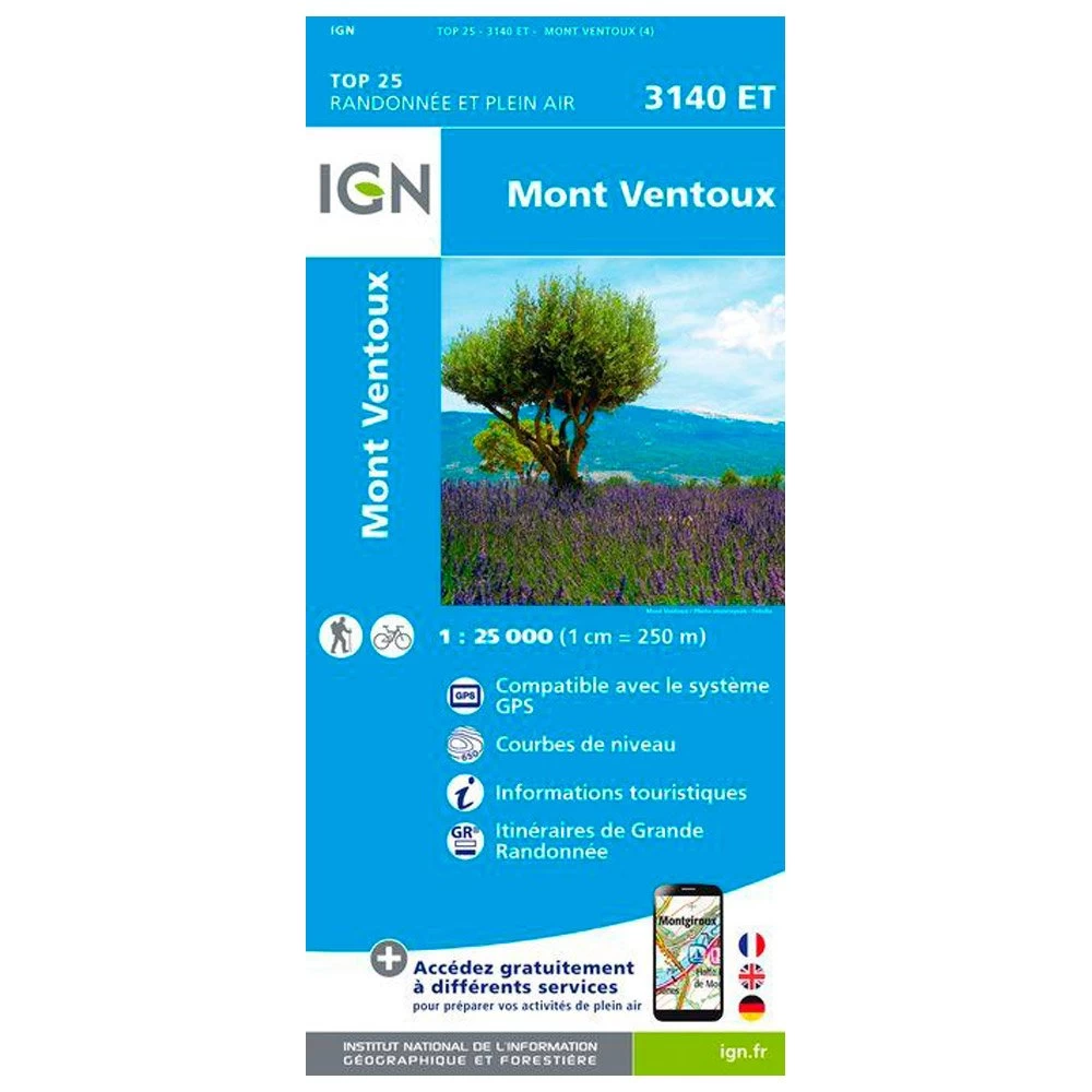 Carte IGN 3140ET Mont Ventoux 3 Carte IGN 3140ET Mont Ventoux