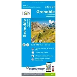 Carte IGN 3335OT Grenoble