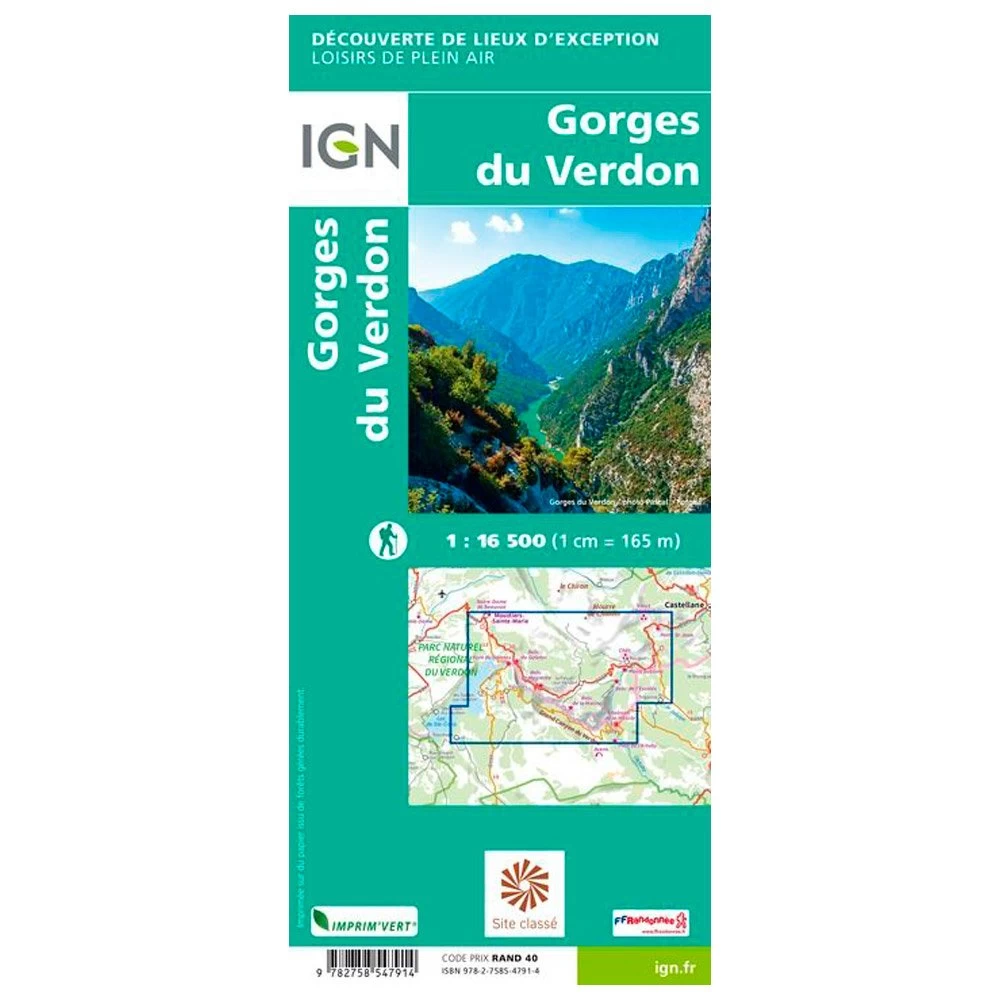 Carte IGN Gorges Du Verdon 4 Carte IGN Gorges Du Verdon – Image 2