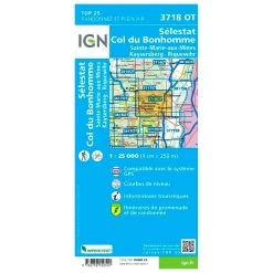 Carte IGN 3718OT Sélestat, Col Du Bonhommed Sainte-Marie-aux-Mines, Kayserberg, Riquewihr -La Meilleure Sélection Matériels cfd2af6f6d904f7c11afde7ad7fad8c0b49896e0 H230IGNBIV355980 0IGN0211188 2