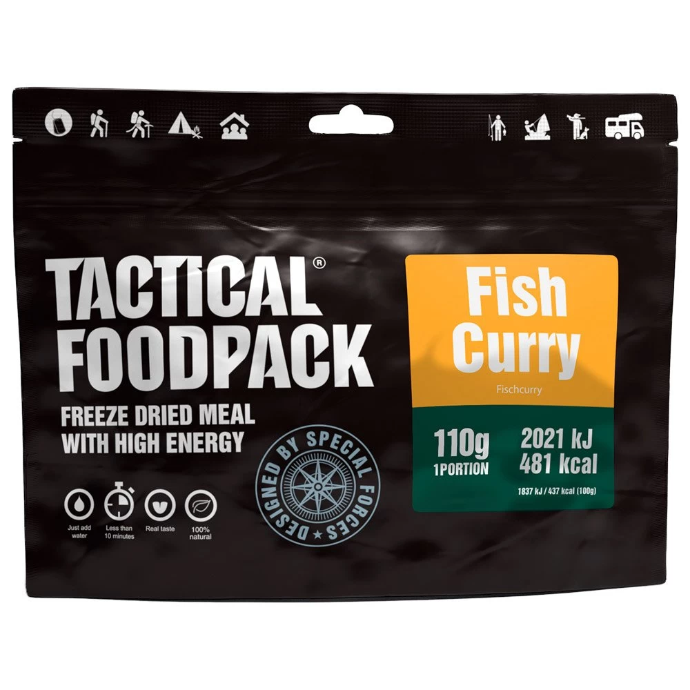 Repas Lyophilisé Tactical Foodpack Curry De Poisson 110g 3 Repas Lyophilisé Tactical Foodpack Curry De Poisson 110g