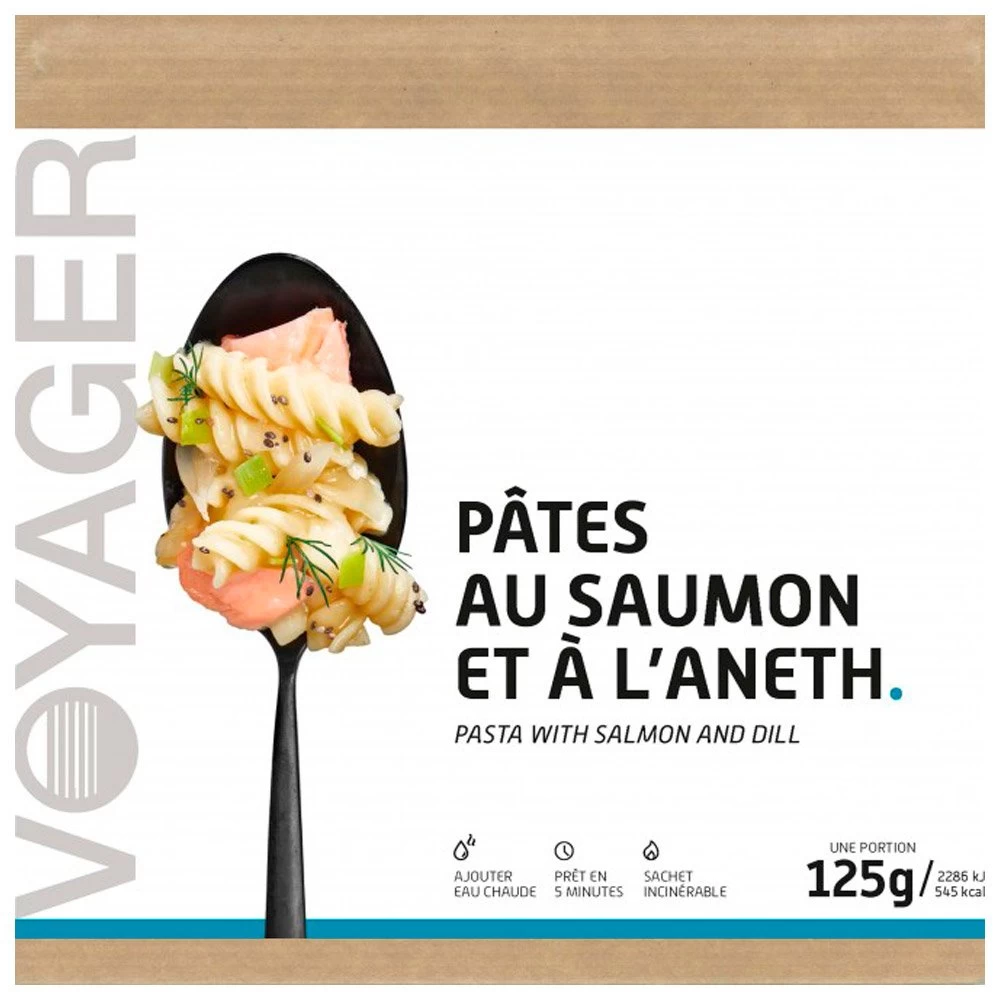 Repas Lyophilisé Voyager Pâtes Au Saumon Et à L'aneth 4 Repas Lyophilisé Voyager Pâtes Au Saumon Et à L'aneth – Image 2