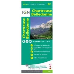 Carte IGN Chartreuse Belledonne